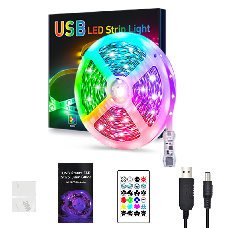 10m USB Infrared 24 Keys RGB Music Mini Set Light Strip
